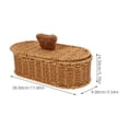 thumbnail image 2 of Masteelf Storage Bins with Lids Storage Box 28.00X14.50X9.00CM Light Brown, 2 of 8
