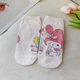 thumbnail image 1 of Calcetines de Hello Kitty para mujer, de la serie Sanrio, My Melody, Kuromi, Pom, Purin, de dibujos animados, de algodón, de alta calidad, 2023, 1 of 4