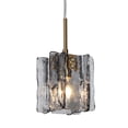 thumbnail image 3 of LNC Tucana Textured Glass Mini Pendant Light, Modern Linear LED Hanging Fixture, 3 of 16
