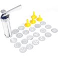 thumbnail image 2 of Kit de prensa para galletas, herramientas para decorar pasteles y hacer galletas con 4 boquillas y 20 moldes, 2 of 7