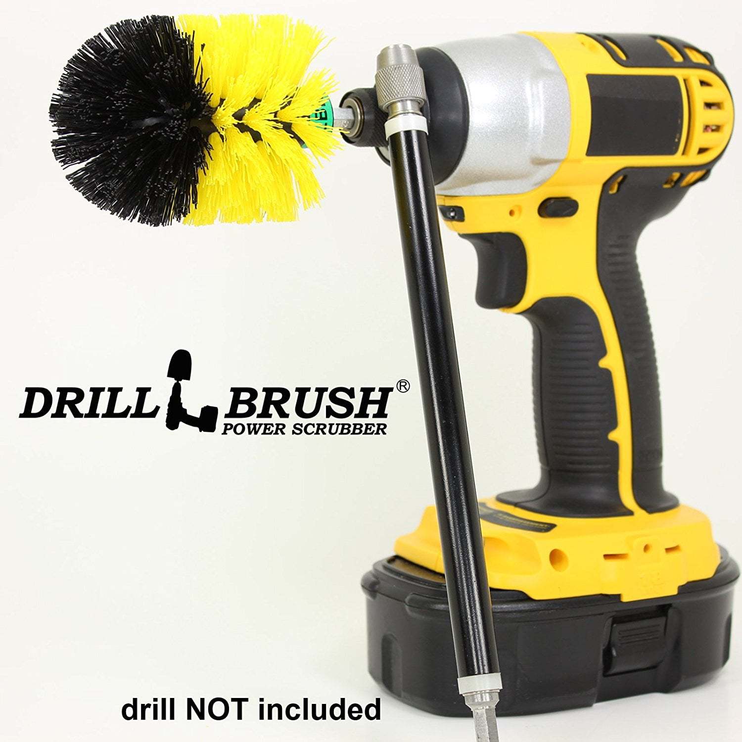 Mini Size Original Drillbrush Tub And Tile Power Scrubber With Mini Size Original Drillbrush Tub And Tile Power Scrubber With Extension By Com