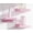 Pink, variant on ANHXN Small Floating Shelves Mini Shelves Hanging Display Wall Shelf for Bathroom Livingroom Bedroom Types of Installation, Great for Room Decor