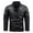 Black#01, variant on Leather Jacket Men's Slim Hooded Jacket Plush Thickened Leather Jacket