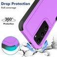 thumbnail image 4 of Decase Heavy-Duty Case for Samsung Galaxy S23,Dual Layer Military Grade Drop Protection Anti-Fingerprint Anti-Scratch Hard Back Cover Silicone Bumper Shockproof Protective Case for Galaxy S23,Purple, 4 of 5