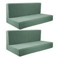 thumbnail image 2 of funtasica 2Pcs RV Seat Covers Camper Cushion Covers Easy Fitted Comfort Camper Cushion Slipcovers Sofa Furniture Protector for Trailers green, 2 of 8