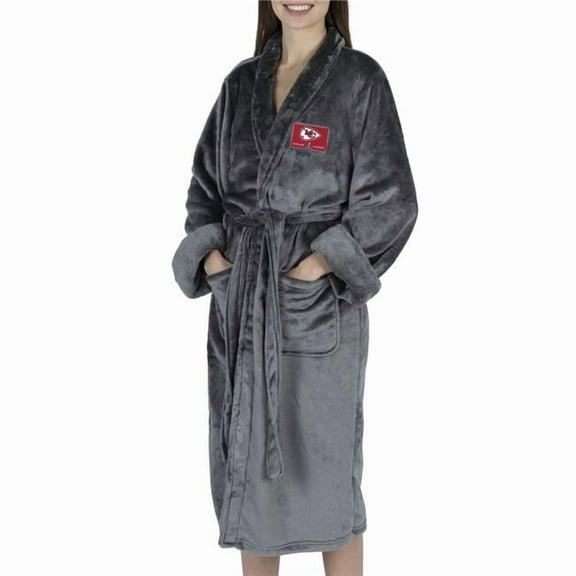 Women's The Northwest Group Gray Kansas City Chiefs Super Bowl LVIII Champions Bath Robe
