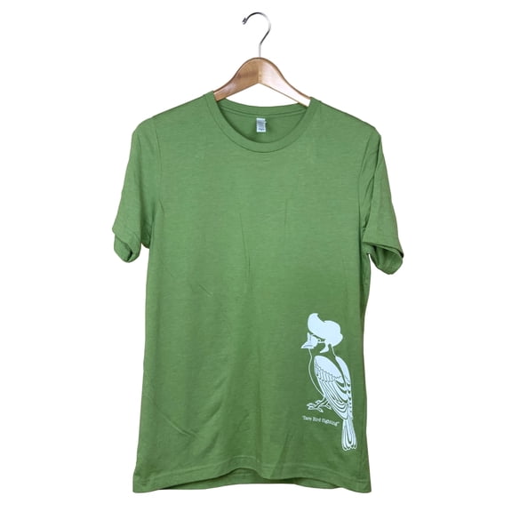 JCS Wildlife Elvis Bird Heather Green Shirt