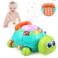 thumbnail image 1 of Juguete Musical Turtle para bebés bilingüe de 6 a 12 meses con luz y música, 1 of 6