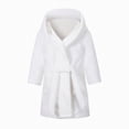 thumbnail image 2 of Kids Coral Fleece Bathrobe,Soft Plush Hooded Robe with Adjustable Belt,Cute Cartoon Print,for Boys Girls Toddlers 4-12 Years,Warm Loungewear Shower Robe Kids Pajamas,White,Size 9-10T, 2 of 9
