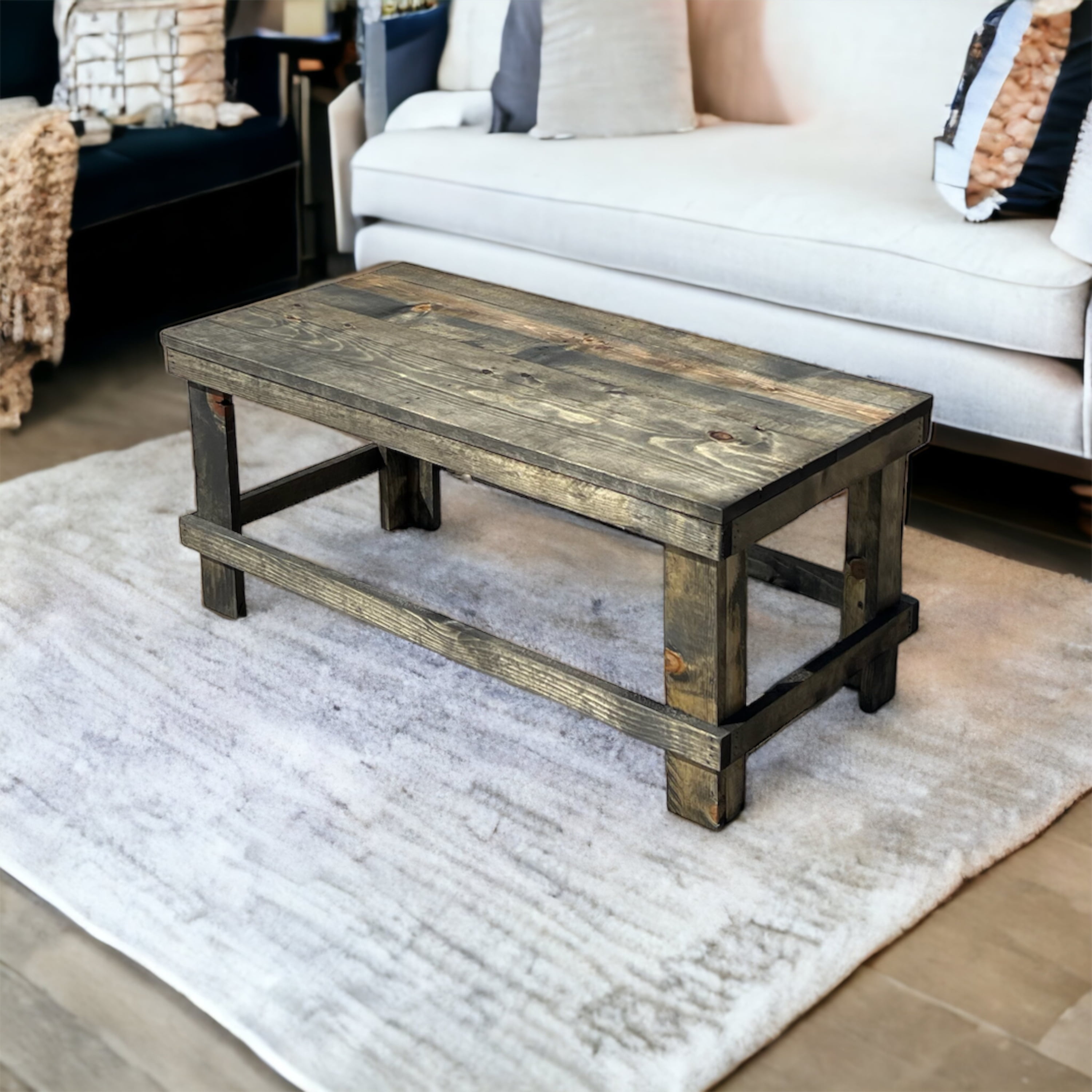Landmark pine on sale wood coffee table