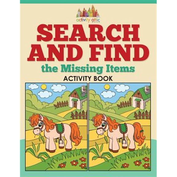 Pre-Owned Search and Find the Missing Items Activity Book (Paperback)
