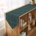 thumbnail image 4 of Forest Green Table Runner Linen Burlap Table Runner 70 Inches Long Farmhouse Vintage Green Solid Color Dresser Scarves for Kitchen Island Coffee Dining Room Party Wedding Holiday Decoration 13"x70", 4 of 8