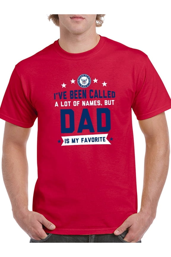 Dad If My Favorite Name Men T-Shirt, Male Large