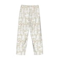 thumbnail image 3 of Vsdgher White Rabbit Print Mens Pajama Pants Sleep & Lounge Pants, PJ Bottoms With elastic waistb and Pockets, 3 of 5