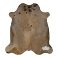 thumbnail image 2 of Dark Roast Latte Color Dyed Cowhide Rug, 6x7 ft, Genuine Leather, Natural Cowhide for Modern & Rustic Decor, 2 of 6