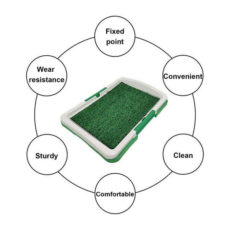 Purrfect Dog Grass Potty Pet Pee Pad Portable Pet Potty System Reusable Training Pads Dog Toilet Tray Artificial Grass Potty for Dogs Walmart