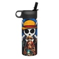 thumbnail image 2 of 18OZ Sports Insulated Kettle Drinking Cup One Piece Luffy Water Bottle Stainless Steel Kettle Portable Cup For Gym Outdoor Sports(With Straw), 2 of 9