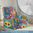 thumbnail image 3 of Kuiaobaty Mandala Flower Print Reclining Sofa Slipcover Breathable Recliner Chair Cover Large Durable Recliner Couch Cover Washable Reclining Slipcover with Side Pocket for Pets Kids, 3 of 8