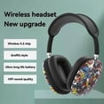thumbnail image 2 of Wireless Headphones HIFI Sound Quality Portable Wireless Headphones Graffiti Pattern Comfortable Earmuffs Enjoy Music and Hands-free Calls, 2 of 3