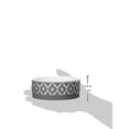 thumbnail image 3 of Tazón de Cerámica Bone Dry Lattice Gris con Borde Antideslizante para Mascotas, 3 of 14