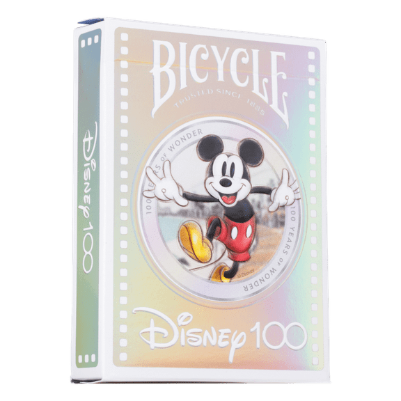 Bicycle Disney Limited Edition 100 Year Anniversary Playing Cards - Holographic Foil - Features 20 Iconic Disney Characters