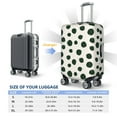 thumbnail image 4 of Hirioo Abstract Green Polka Dot for Elasticity Suitcase Cover (No luggage Included) Durable Luggage Protector Fits 18-32 Inch Luggage-Medium, 4 of 7