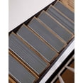 thumbnail image 7 of Stair Treads for Wooden Steps, Farmhouse Black White Striped Peel and Stick Stair Treads with Reusable Adhesive, Modern Stripes Non Slip Indoor Stairs Runner Rugs Mats for Elders Dogs 8"x30" 4PCS, 7 of 7