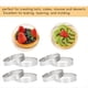 thumbnail image 2 of 8 Piezas de 10 cm de Anillo Circular para Tarta, Pizza, Postre, Bricolaje, Moldes de Acero Inoxidable con Perforación para Tartas, Pasteles, Mousse, Herramientas para Hornear, 2 of 5