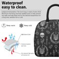 thumbnail image 3 of Cat and Skull Gothic Pattern Insulated Leakproof Lunch Box for Work, Lunch Bag for Women Men, Loncheras Para Mujer for Beach Travel Picnic Camping, 3 of 6