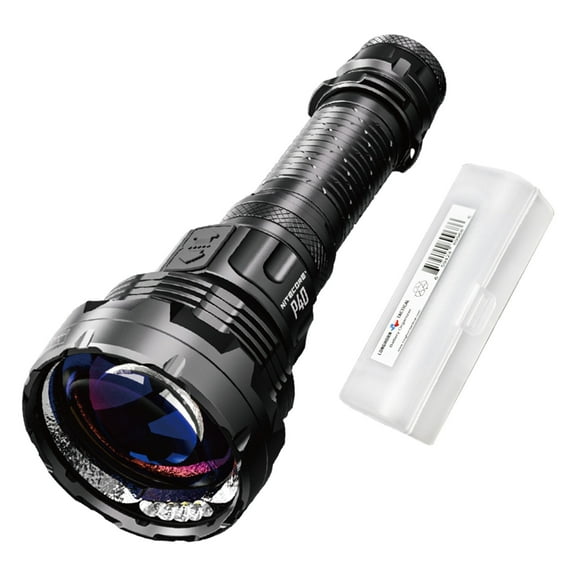 Nitecore P40 3171 Yards Ultra Long Throwing Rechargeable LEP Flashlight   LumenTac Organizer