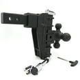 thumbnail image 2 of Garvee Adjustable Trailer Hitch w/Hook, Ball Hitch Drop Hitch Tri-Ball(1-7/8" x 2" x 2-5/16") Fits 2-Inch Receiver, 6-Inch Drop/Rise w/Anti-Theft Pin, 20,000 LBS GTW for Truck Trailer RV Camper, 2 of 6