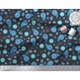 thumbnail image 3 of Soimoi Polyester Crepe Fabric Floral & Paisley Decor Fabric Printed Yard 42 Inch Wide, 3 of 3