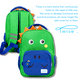 thumbnail image 2 of Mochila TWISE Side-Kick Preschool para niños y niños pequeños Dino, 2 of 7