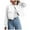 White, variant on felwors Bomber Jacket Women 2025 - Short Cropped Jacket Women Button Down Long Sleeve Casual Varsity Jackets with Pockets White, XXL