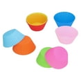 thumbnail image 1 of Baking Cup, 7cm/2.8in Baking Tools Silicone 8Pcs/Set  for Bakery for Baking for Lunch/snacks for Home, 1 of 8