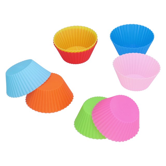 Baking Cup, 7cm/2.8in Baking Tools Silicone 8Pcs/Set for Bakery for Baking for Lunch/snacks for Home