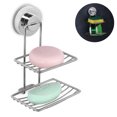 thumbnail image 2 of Jabonera con ventosa al vacío superpotente para suelos individuales/dobles, soporte de esponja fuerte de acero inoxidable para baño y cocina Xemadio 2034914-2, 2 of 9