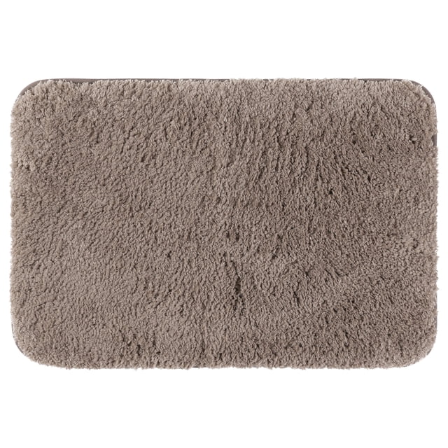 REGALWOVEN Alfombra de baño antideslizante suave y peluda para baño marrón 16" x 24"