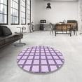 thumbnail image 3 of Ahgly Company Indoor Rectangle Patterned Purple Flower Purple Area Rugs, 3' x 5', 3 of 6