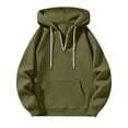 thumbnail image 7 of Yyuenw Hoodies for Men Quarter Zip Long Sleeve Pullover Casual Loose Fit Athletic Drawstring Hooded Sweatshirts with Pocket, 7 of 7