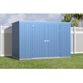 thumbnail image 1 of Arrow Elite Steel Storage Shed, 10x4, Blue Grey, 1 of 8