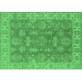 thumbnail image 1 of Ahgly Company Indoor Rectangle Oriental Emerald Green Traditional Area Rugs, 3' x 5', 1 of 4