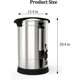 thumbnail image 3 of 14l (3.8 gal) 90-cup stainless steel thermal insulated electric coffee urn - quick coffee maker in silver, 3 of 7