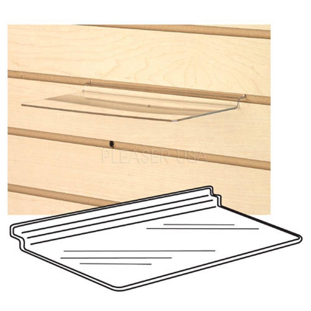 SS01, Clear Acrylic Slatwall Shelf