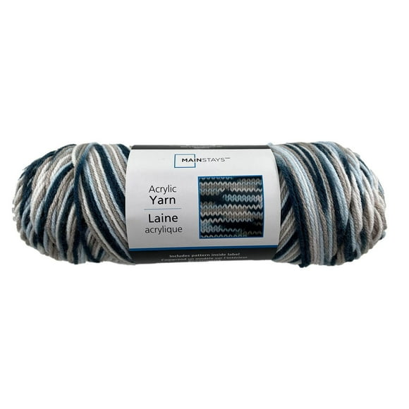Mainstays Medium Acrylic Indigo Blues Yarn