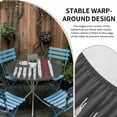 thumbnail image 2 of American Flag Round Tablecloth for 45-54 Inch Tables, Fitted Table Cover with Elastic Edge, Retro US Flag Baseball Stars Gray Waterproof Outdoor Table Cloth Protector for Patio Garden Dinner Picnic, 2 of 9