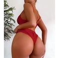thumbnail image 2 of Conjunto De Lencería De Encaje, Conjunto De Bragas De Sujetador Elegante De Poliéster De Moda De Malla Suave Amigable Con La Piel Para La Noche De Bodas Para Mujeres ANGGREK  Otros, 2 of 6