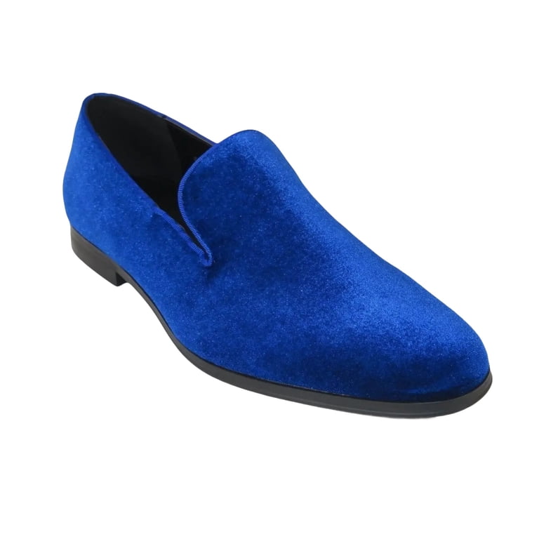 Mens Santino Luciano Shoes Soft Velvet Slip on Loafer Formal C351 Royal Blue - Walmart.com Mens Santino Luciano Shoes Soft Velvet Slip on Loafer Formal C351 Royal Blue - Walmart.com