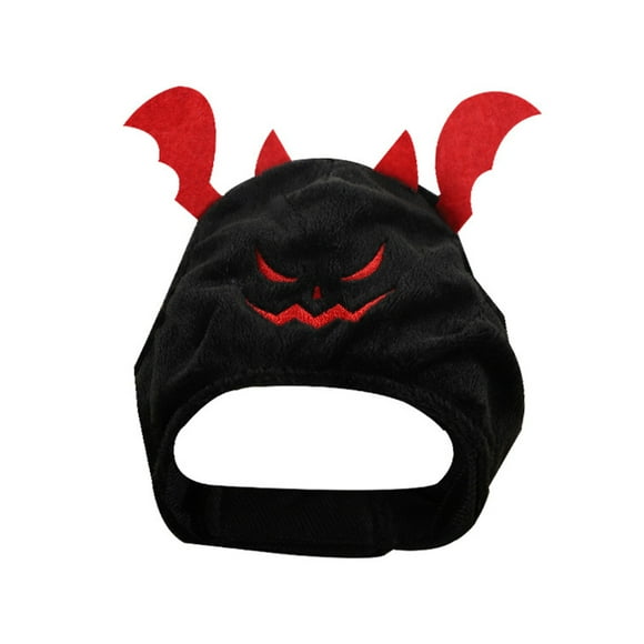 Minnieouse Sombrero adorable para mascotas, sombreros divertidos de calabaza para Halloween, disfraz de Animal transpirable, tocado ajustable, tocado suave, Disfraces de disfraces Negro Minnieouse AP012400-02