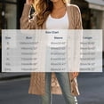 thumbnail image 4 of LWFFDAW Long Open Fornt Cardigan Sweater for Women Long Sleeve Button Down Sweater Fall Winter Soft Loose Knit Sweater Coat, 4 of 10